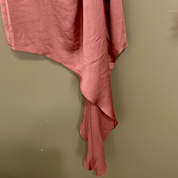 NWT Express Strapless Asymmetrical Hem Dress with knotted waist in size SMALL ! - Picture 8 of 9